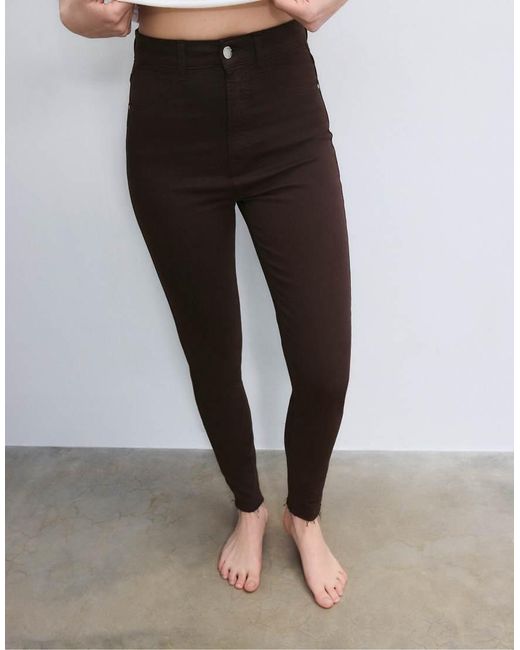 Stradivarius White Super High-waist