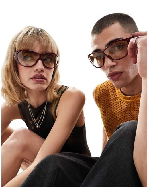 Le Specs Brown Polarity Racer Sunglasses
