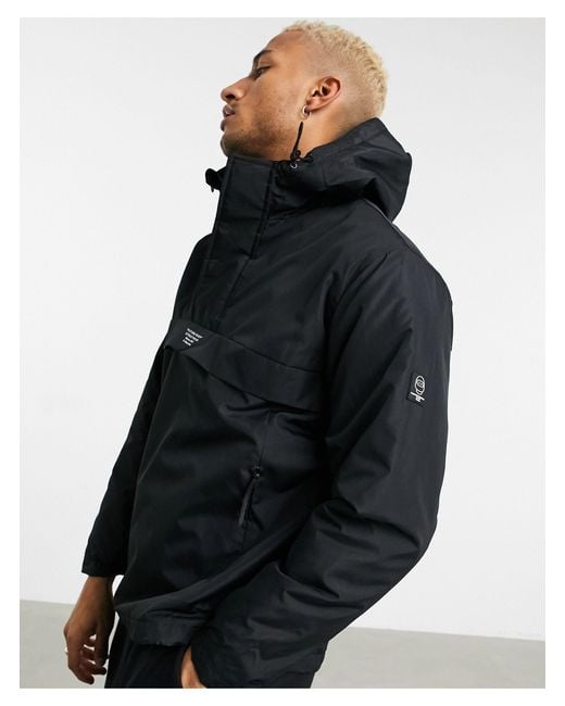 black overhead windbreaker