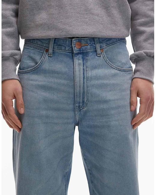 Wrangler Gray Loose Straight Fit Jeans for men
