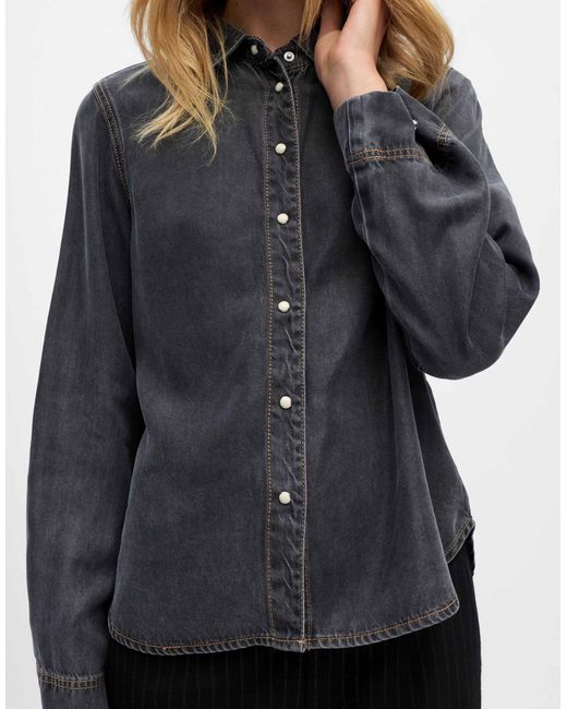 Object Gray – hemdbluse aus denim