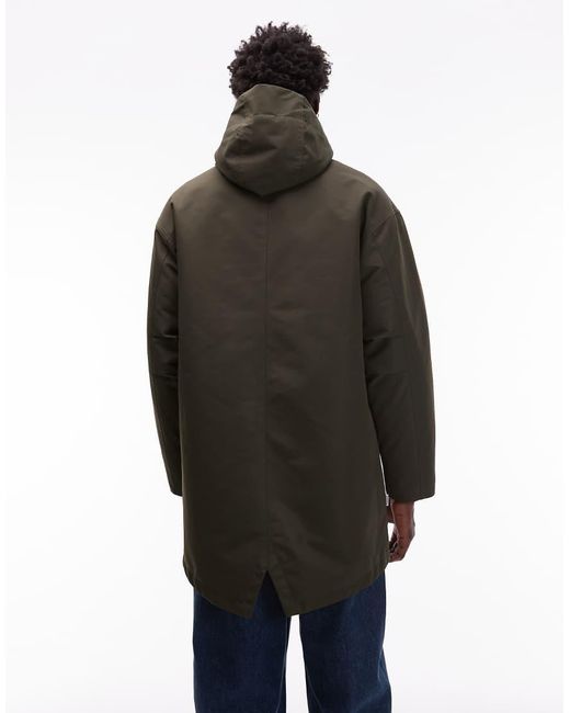 Parka Scuro Con Orlo A Coda Di Rondine di Element in Blue da Uomo