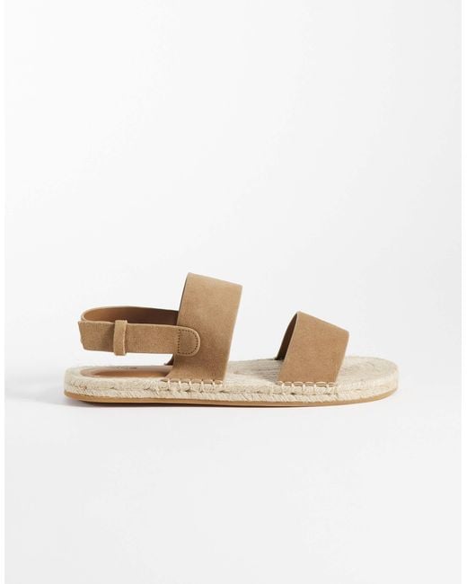 Mango White Real Suede Sandals for men