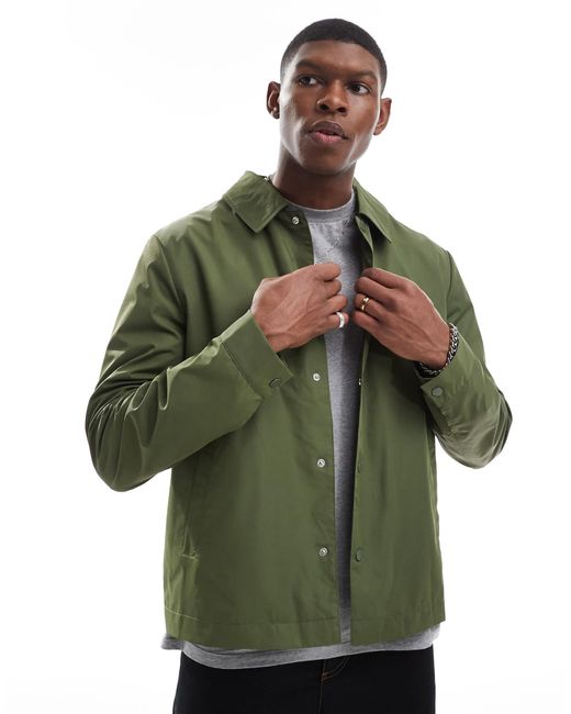 ASOS Green Lightweight Coach Jacket for men