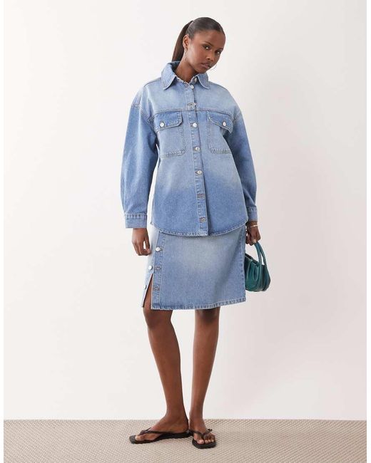 ASOS Blue Over Sized Denim Shirt