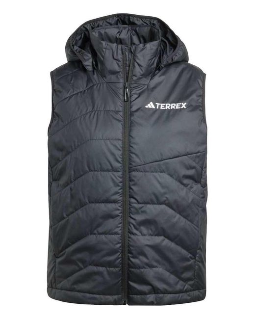Adidas Blue Terrex Multi Climawarm Insulated Hooded Vest