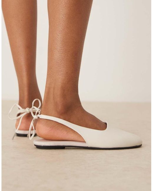 Calvin Klein Natural Sling Back Ballerina Shoes