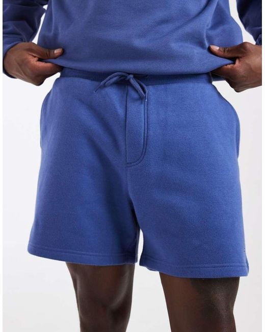 Tommy Hilfiger Blue Flag Logo Shorts for men