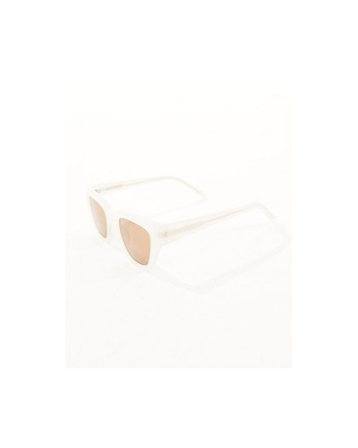 Kaws - occhiali da sole squadrati color panna di A.Kjærbede in White
