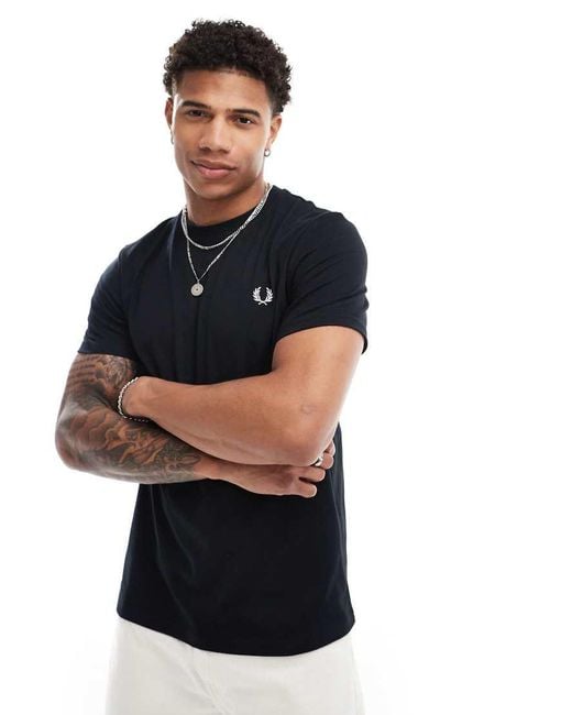 Fred Perry Blue Rear Powder Laurel T-shirt for men