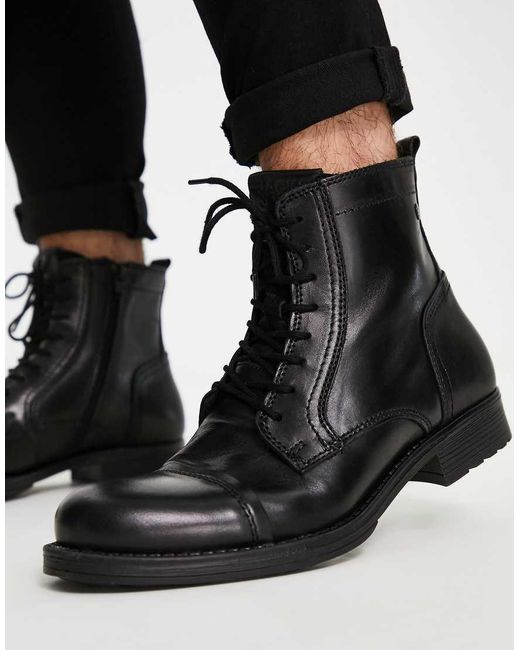 Jack & Jones Black Tall Boots for men