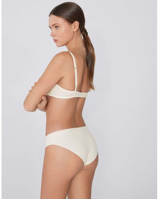 Tezenis White Laser-Cut Microfibre Knickers