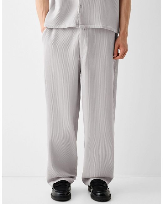 Pantalon Bershka pour homme en coloris Gray