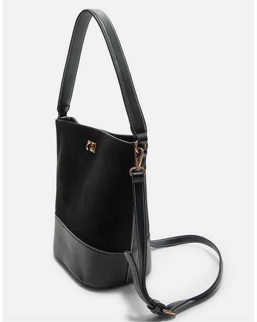 Stradivarius Bucket Tas Met Contrast in het Black