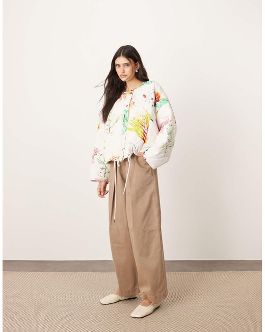 ARRANGE Multicolor – gesteppte bomberjacke mit botanischem blumenmuster