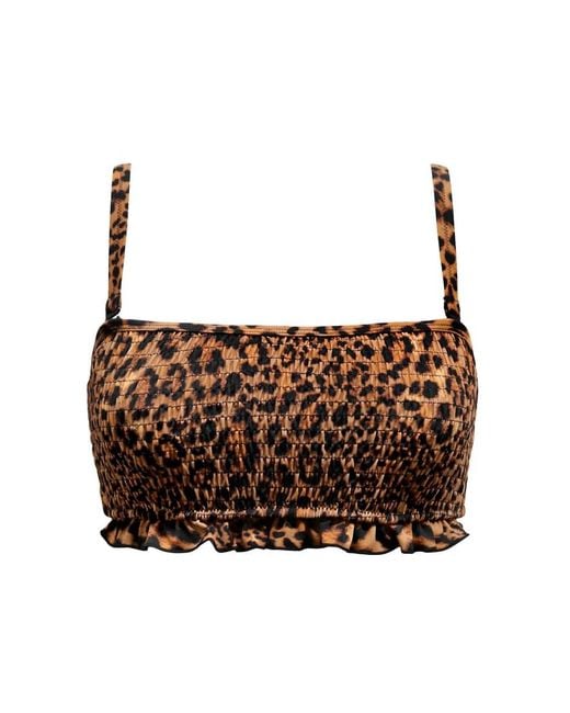 Pour Moi Brown Free Spirit Strapless Underwired Bikini Top