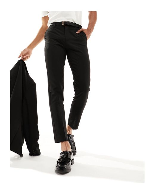 Only & Sons Black Slim Fit Suit Trouser for men