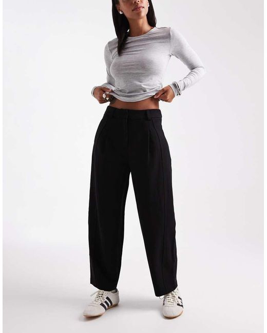 New Look White Barrel Leg Trousers