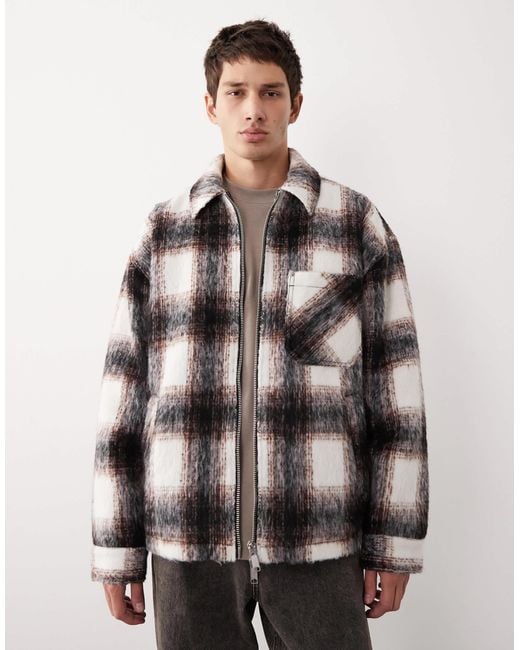 ASOS COLLECTIVE Green Oversized Quilted Jacket for men
