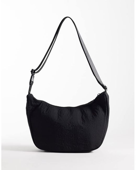 ASOS Black Nylon Crossbody Bag for men