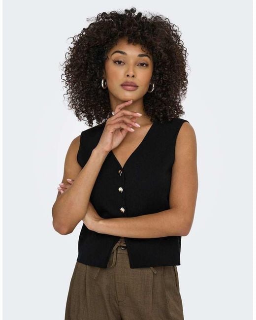 Jdy Black Knitted Vest