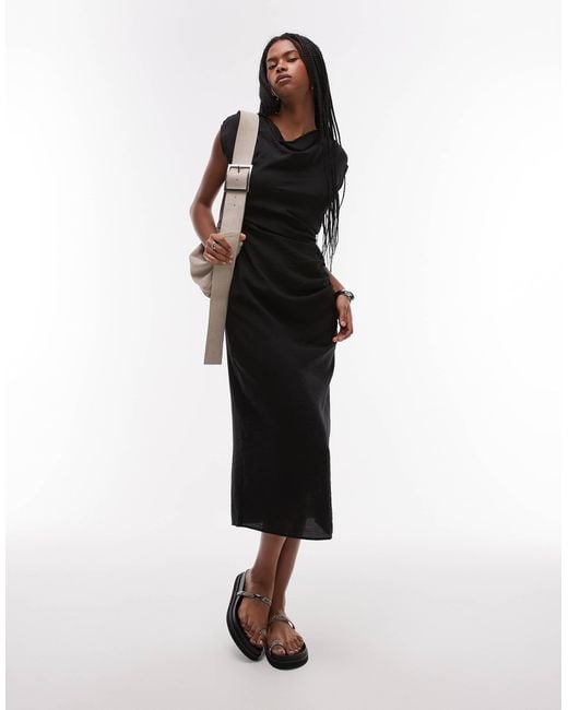 knee length dresses for ladies Aviva Smocked Midi Dress - Mango Stripe