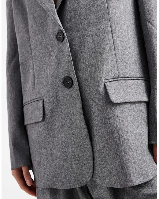 4th & Reckless Gray – oversize-blazer