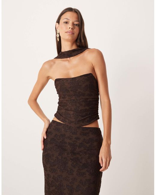 ASOS Black Co-ord Scarf Neck Bandeau
