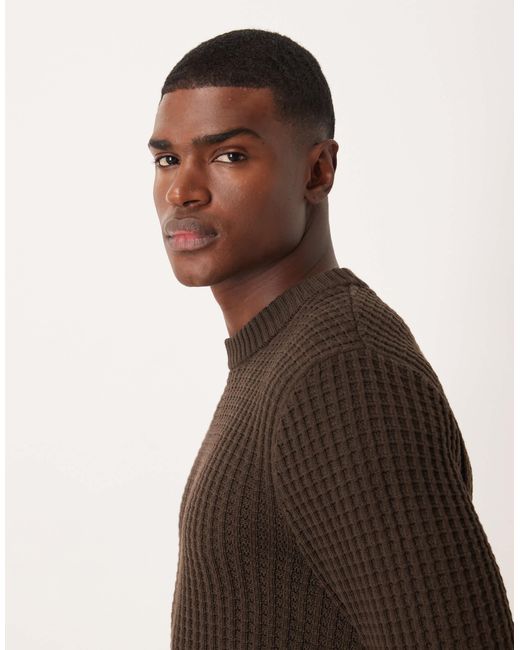 SELECTED – strickpullover in Brown für Herren
