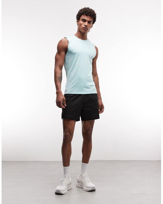 4505 Multicolor Active Slim Fit Tennis Singlet With Side Seam Detail for men