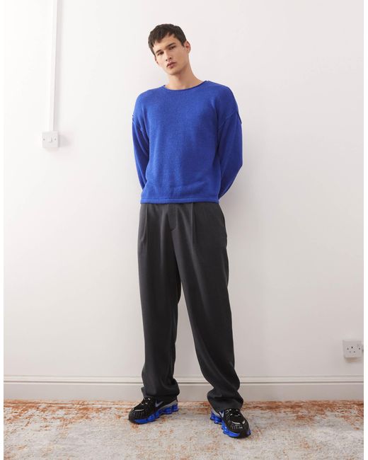 Collusion – oversize-strickpullover in Blue für Herren