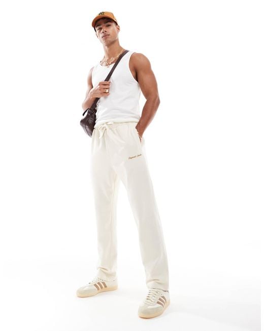 Jack & Jones White Relaxed Fit jogger for men