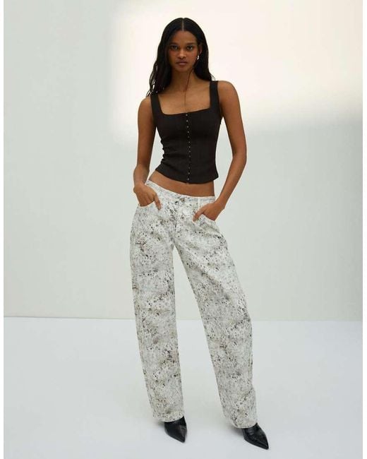 Bershka Black Bengaline Strappy Top