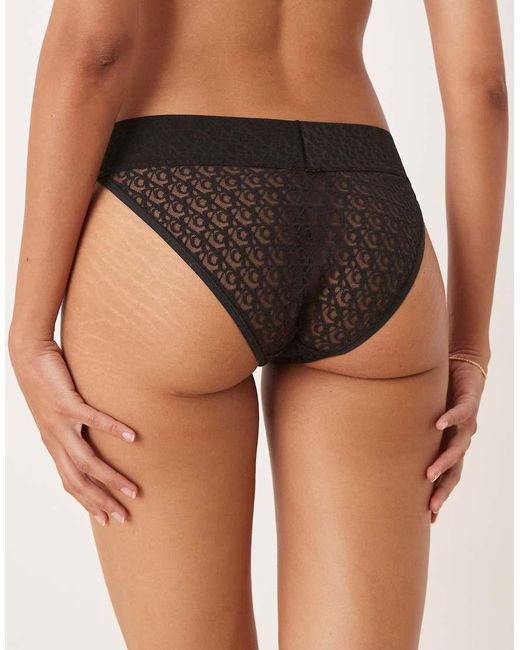 Calvin Klein Black Modern Lace Low Rise Bikini Brief