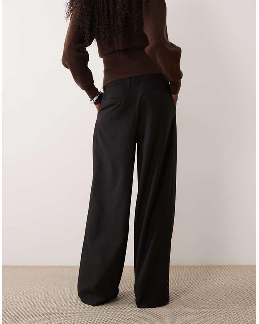 ASOS Black Tailored Low Rise Menswear Inspired Pants