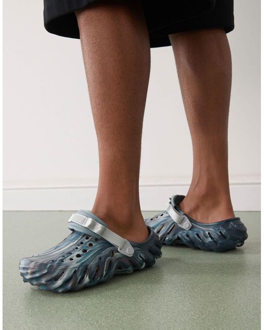 CROCSTM Green – echo – marmorierte clogs