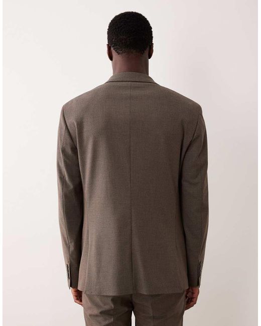 Mango Brown Tailored Blazer for men