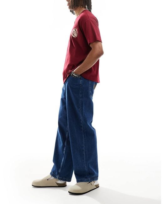 Superdry Cult – baggy-jeans im stil der 90er in Blue für Herren
