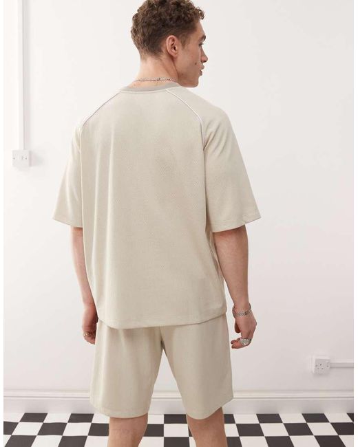Camiseta Beis Con Diseño De Paneles De Malla De Umbro de hombre de color Natural