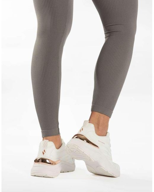 Skechers White Hazel Step N Flow Trainer