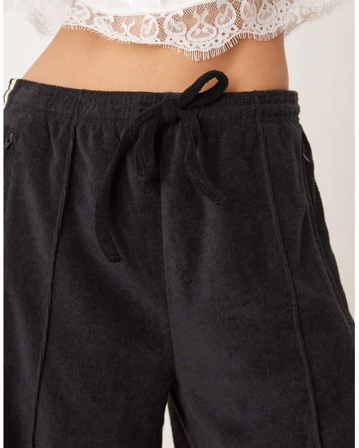 Adidas Originals White Terry Towel Firebird Pants