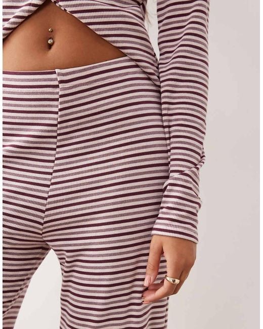 Pantalones A Color Baya De Pernera Ancha De (Parte De Un Conjunto) ASOS de color Pink