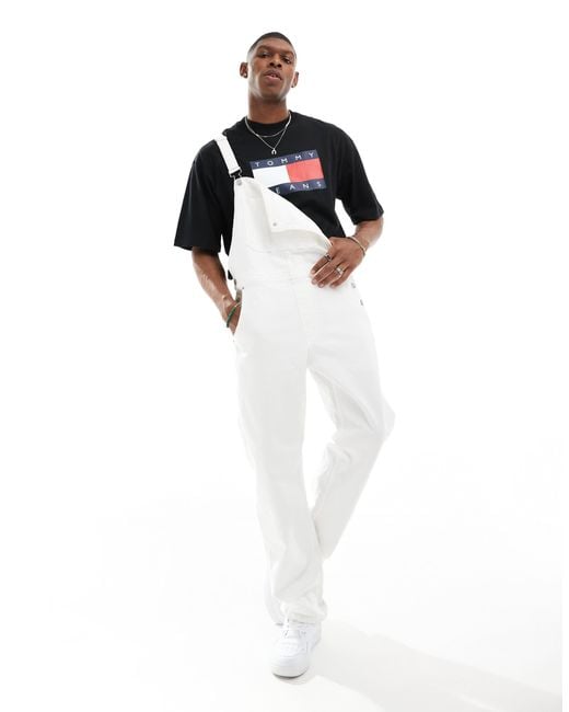 Tommy Hilfiger – ethan – latzhose in White für Herren