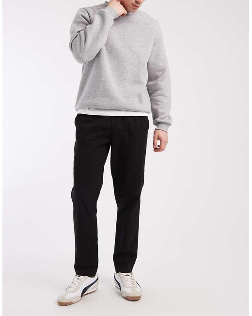 Jack & Jones Gray Drawstring Waist Chino for men
