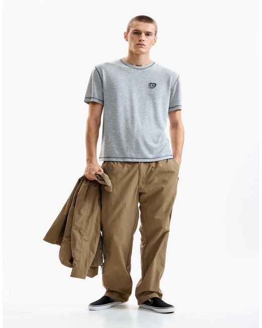 Desigual White Basic Knit T-Shirt for men
