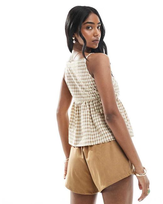 Daisy Street White Tie Side Smock Top