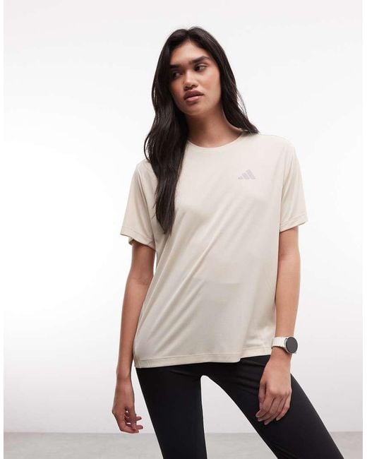 Adidas Originals White Adidas Running Essentials T-shirt