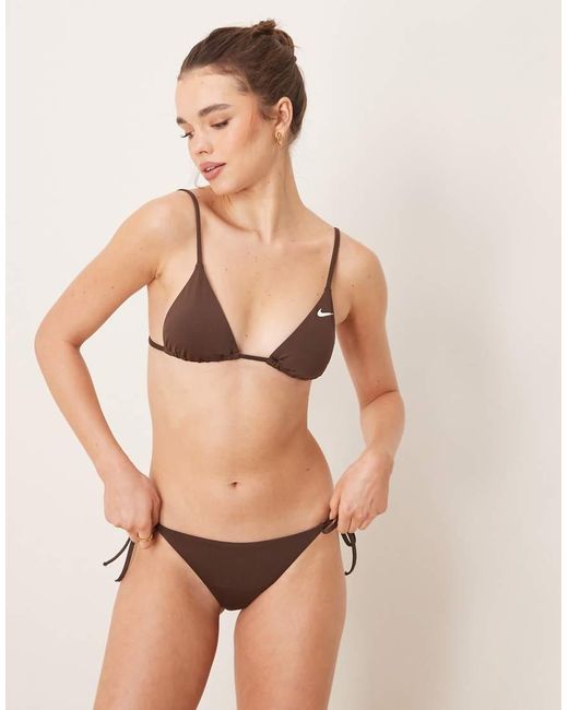 Nike Natural Nike Essential Triangle Bikini Top