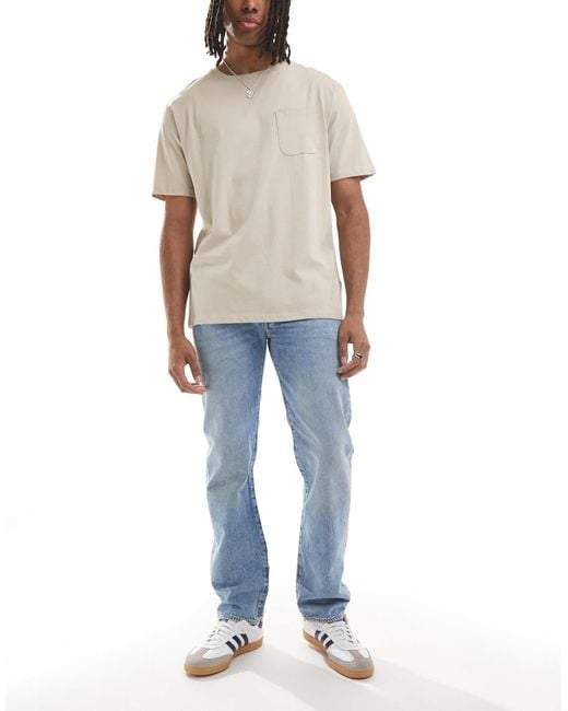 Levi's Blue 501 Original Straight Fit Jeans for men