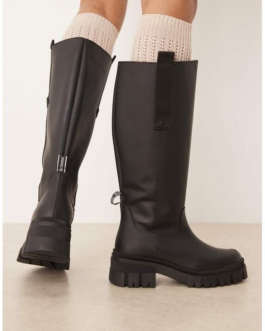 Barbour Black Saidie Tall Boot